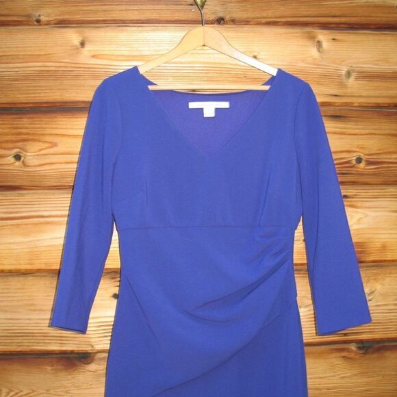 Diane Von Furstenberg DVF 3/4 Sleeve Sheath Dress - Picture 6 of 11